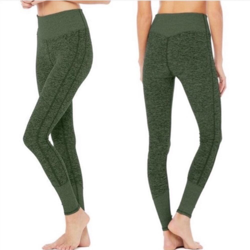 Women's Green High-Waisted Leggings